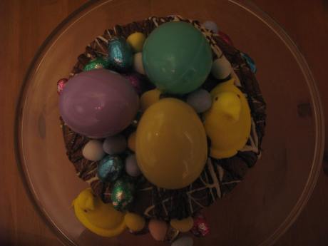 Marble Cake with an Easter explosion on top